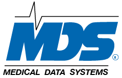 Medical Data Systems MDS logo blue
